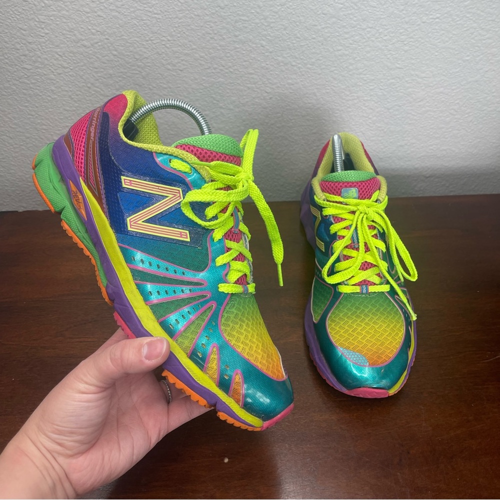 New Balance Women’s Barringer 890 Rev Lite Rainbow Running Shoes Size 9